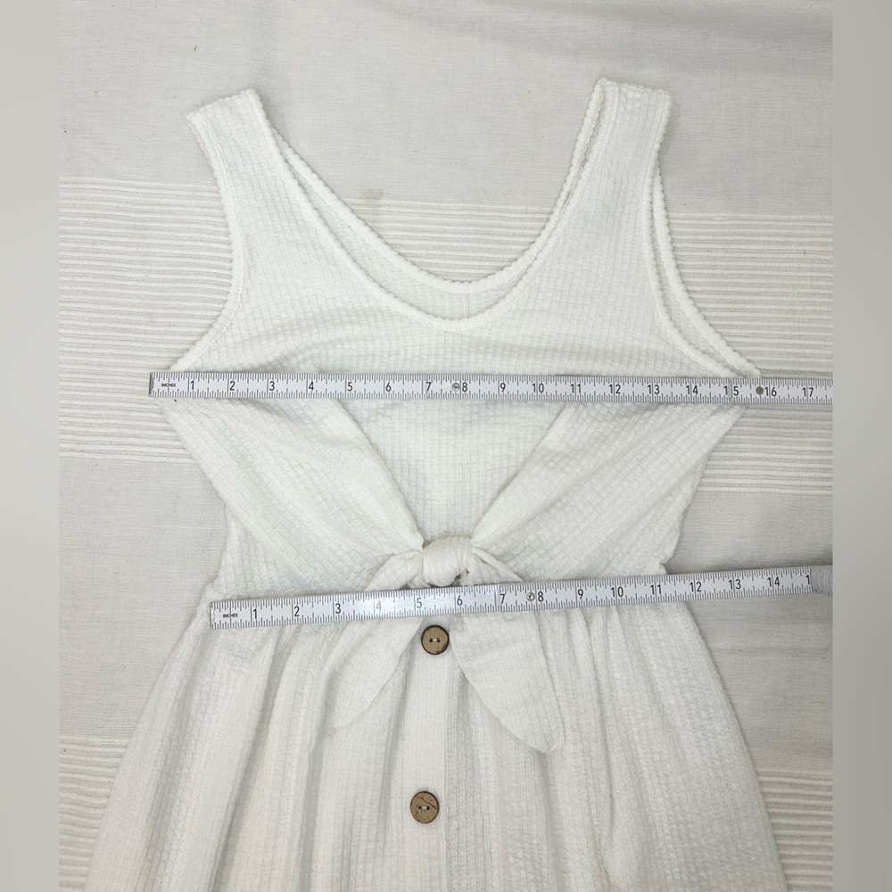Caution To The Wind White Sleeveless Sun Dress - Picture 5 of 8